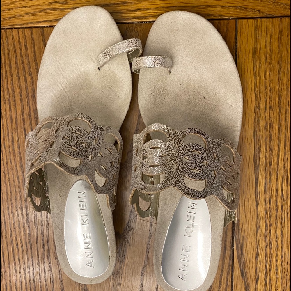Silver sandals